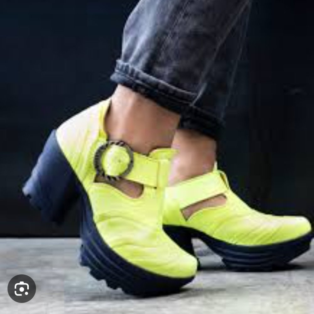 Fluevog Bossa Nova Neon yellow